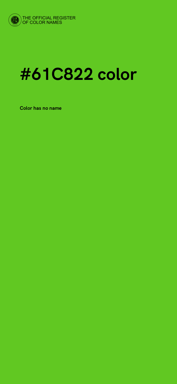 #61C822 color image