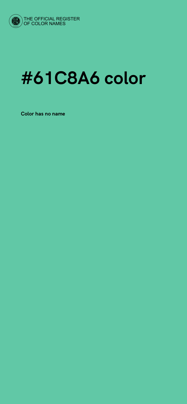 #61C8A6 color image