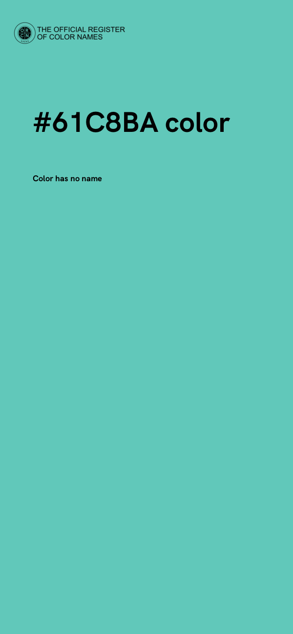 #61C8BA color image
