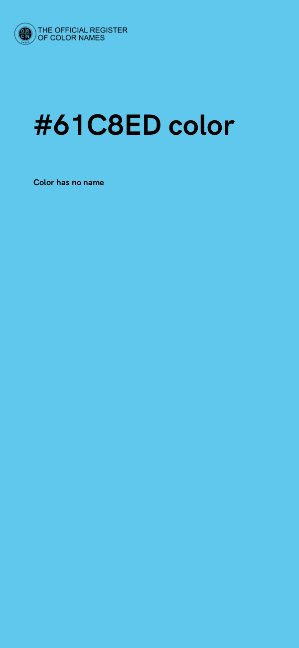#61C8ED color image