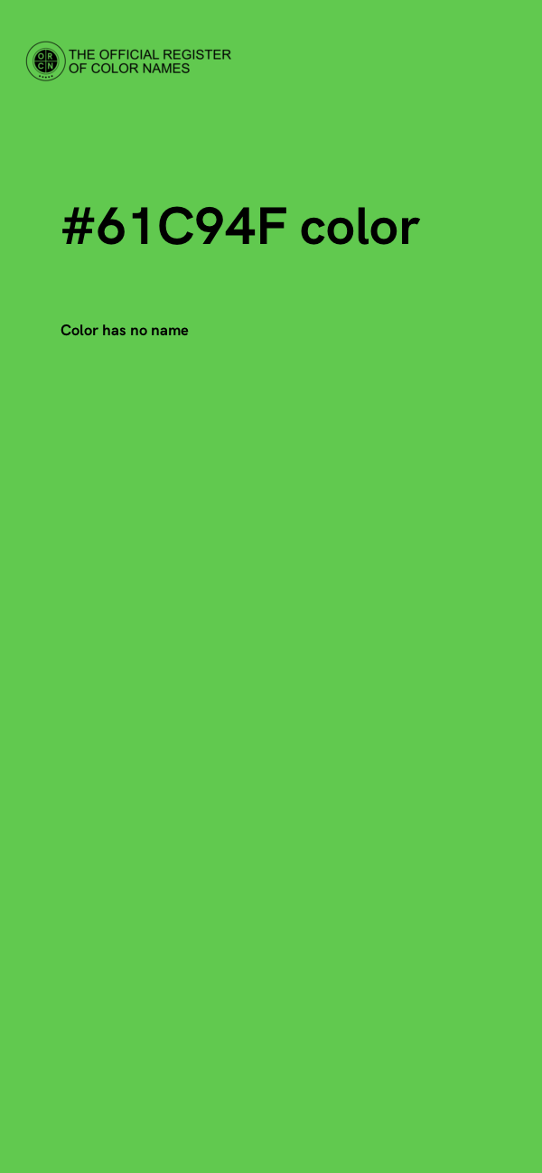 #61C94F color image