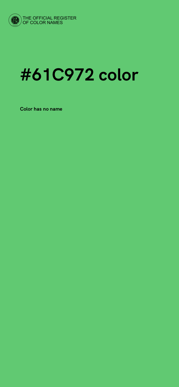 #61C972 color image