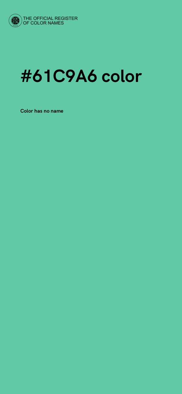 #61C9A6 color image
