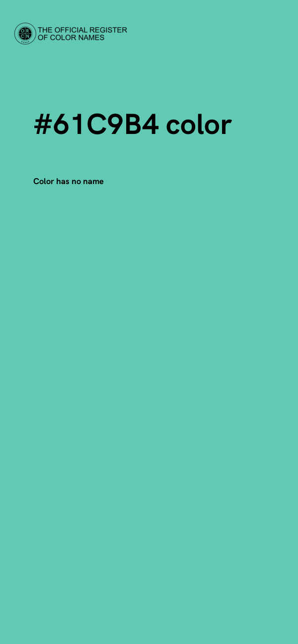 #61C9B4 color image