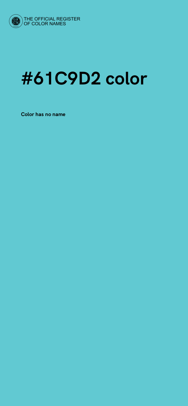 #61C9D2 color image