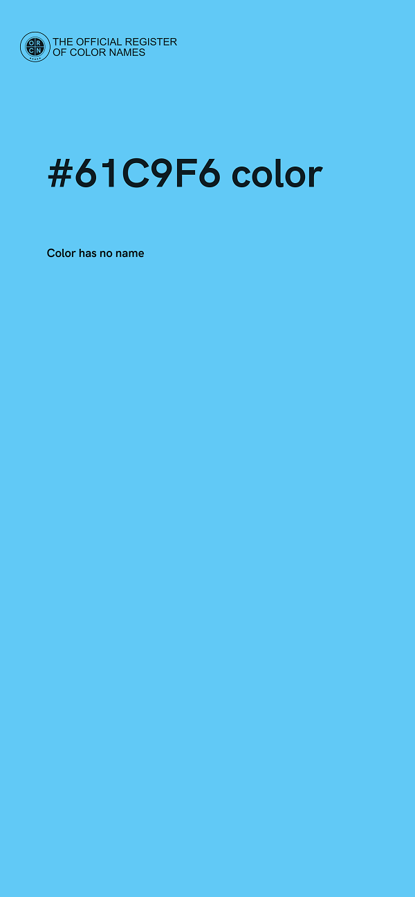 #61C9F6 color image