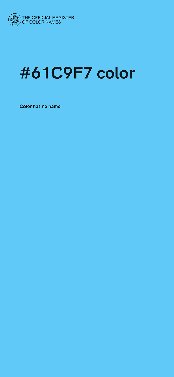 #61C9F7 color image