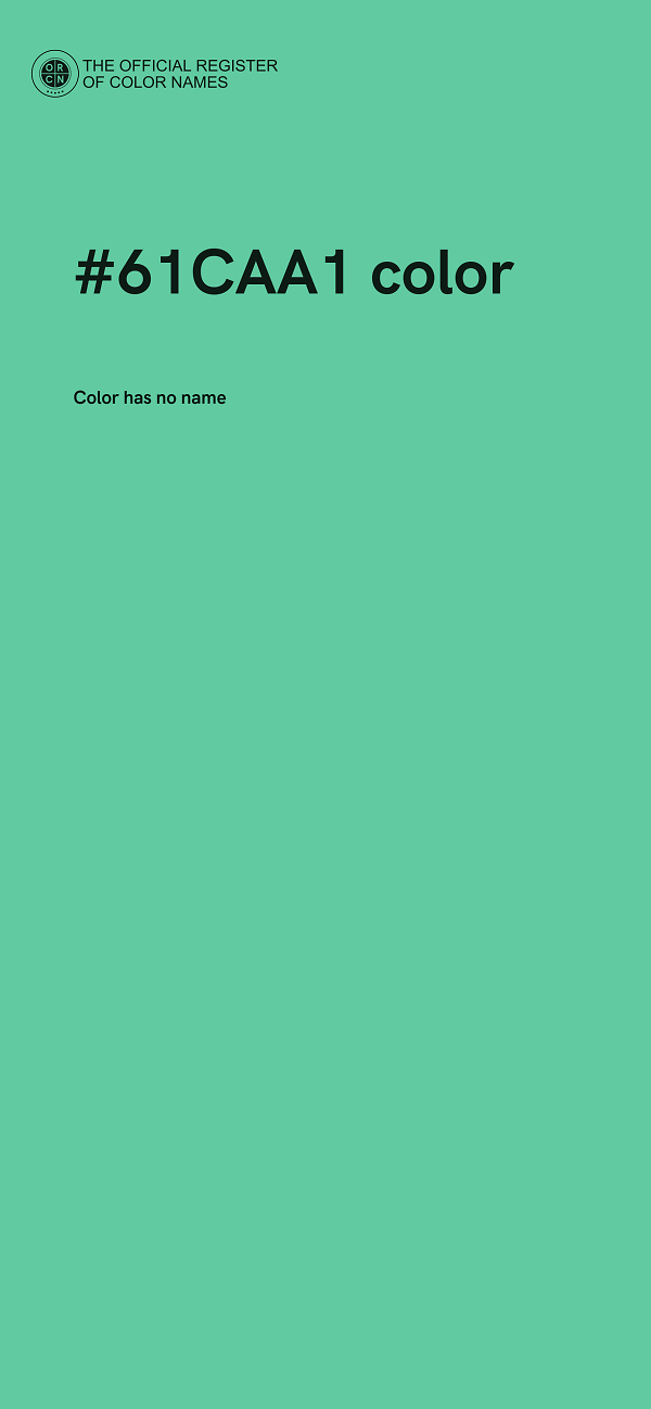#61CAA1 color image