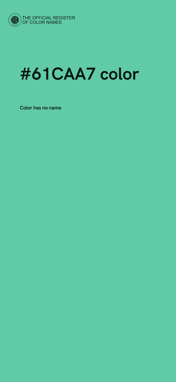 #61CAA7 color image