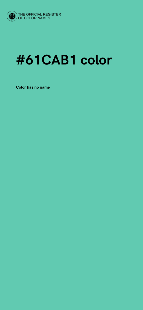 #61CAB1 color image