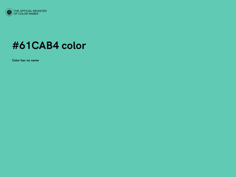 #61CAB4 color image