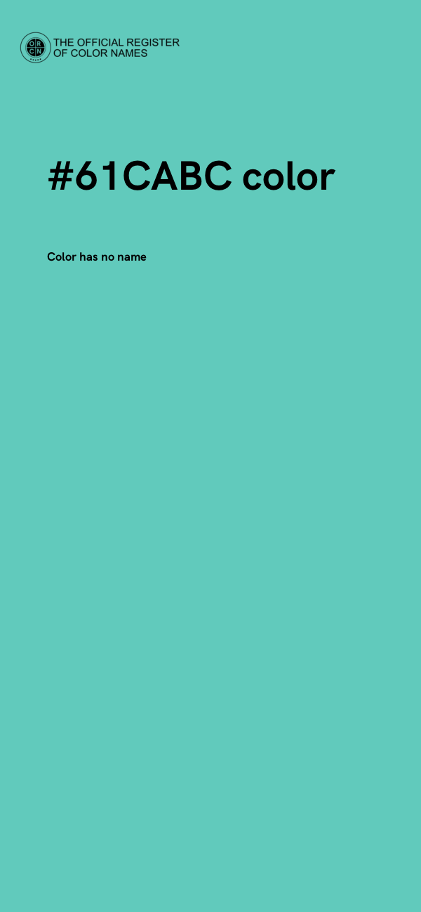 #61CABC color image