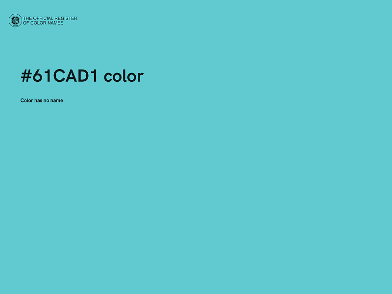 #61CAD1 color image
