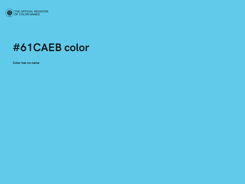 #61CAEB color image