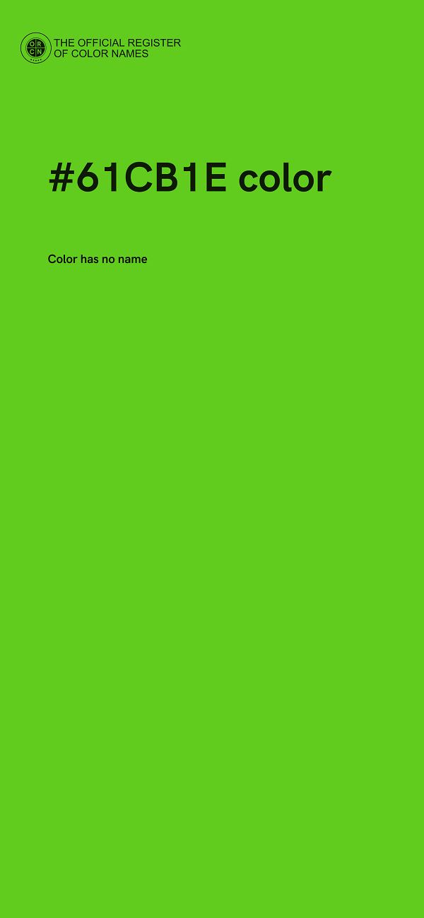 #61CB1E color image