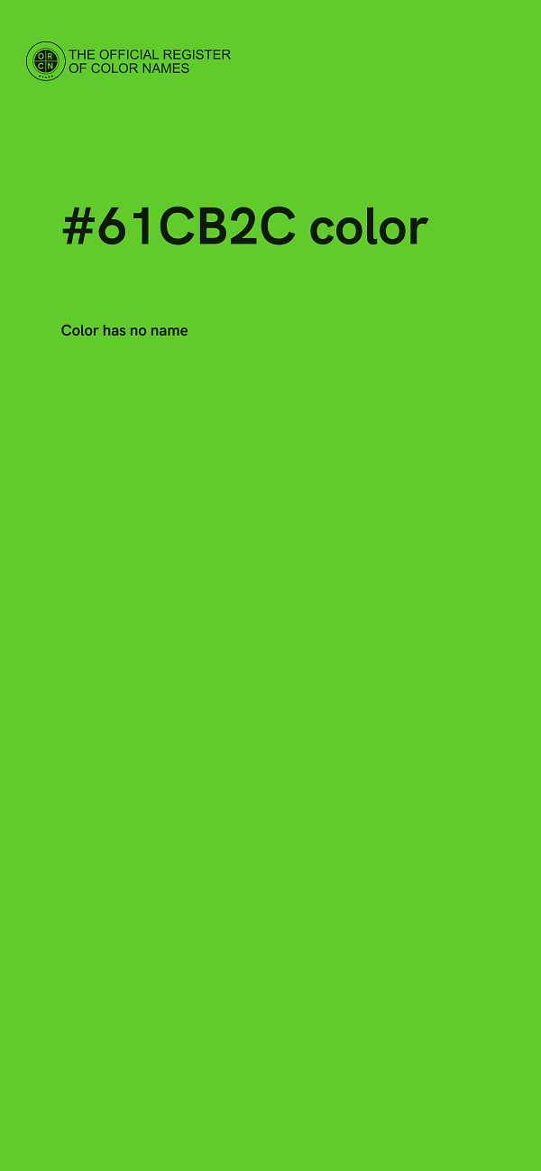 #61CB2C color image
