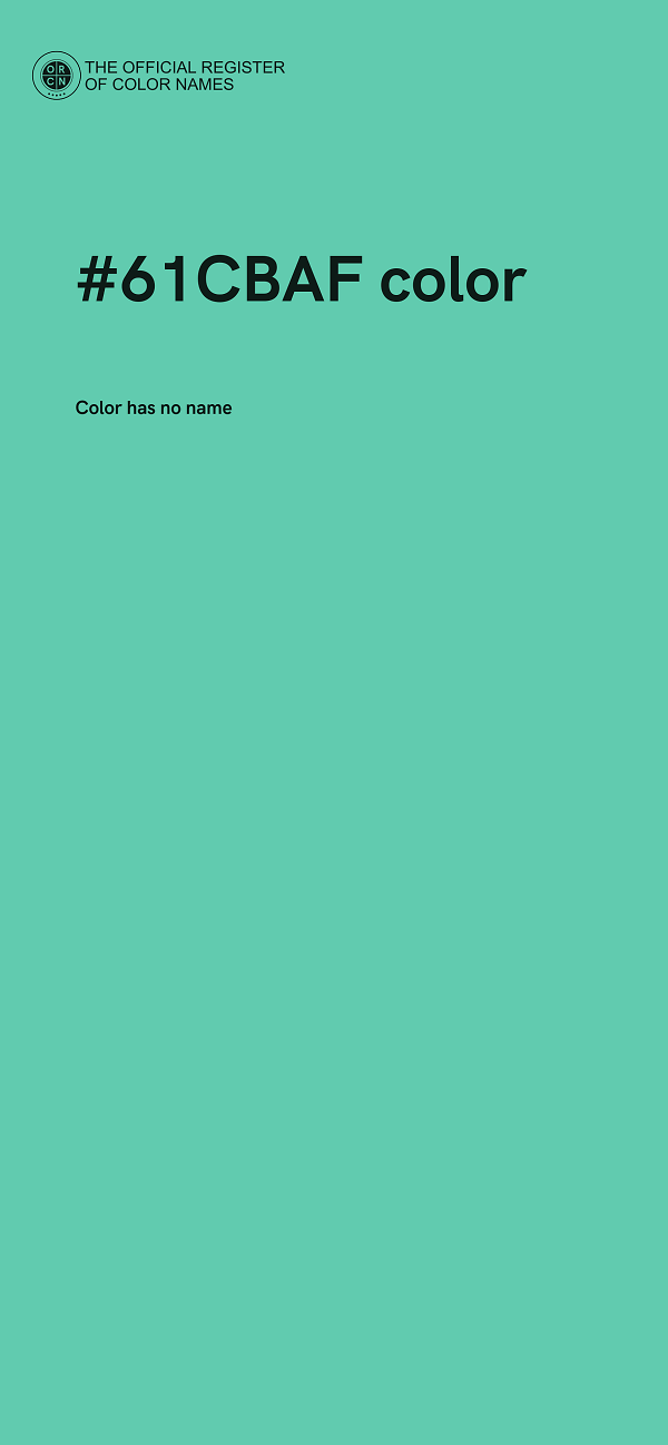 #61CBAF color image