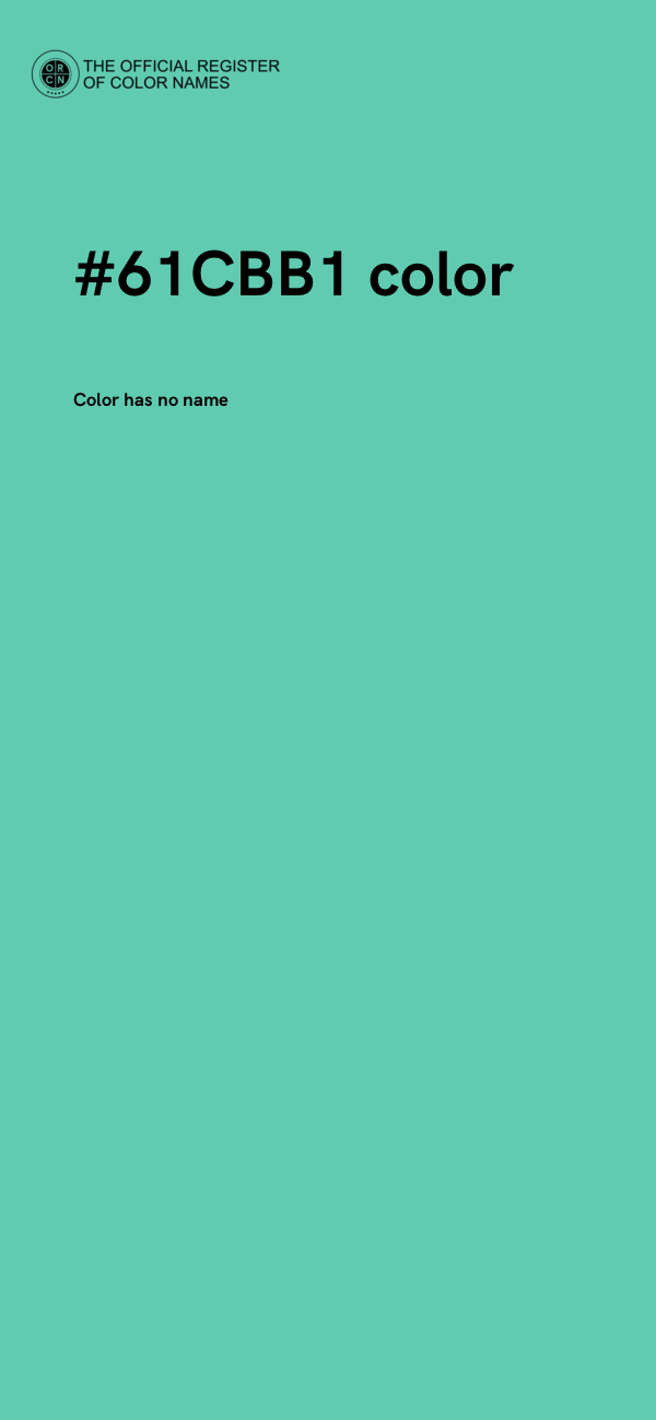 #61CBB1 color image