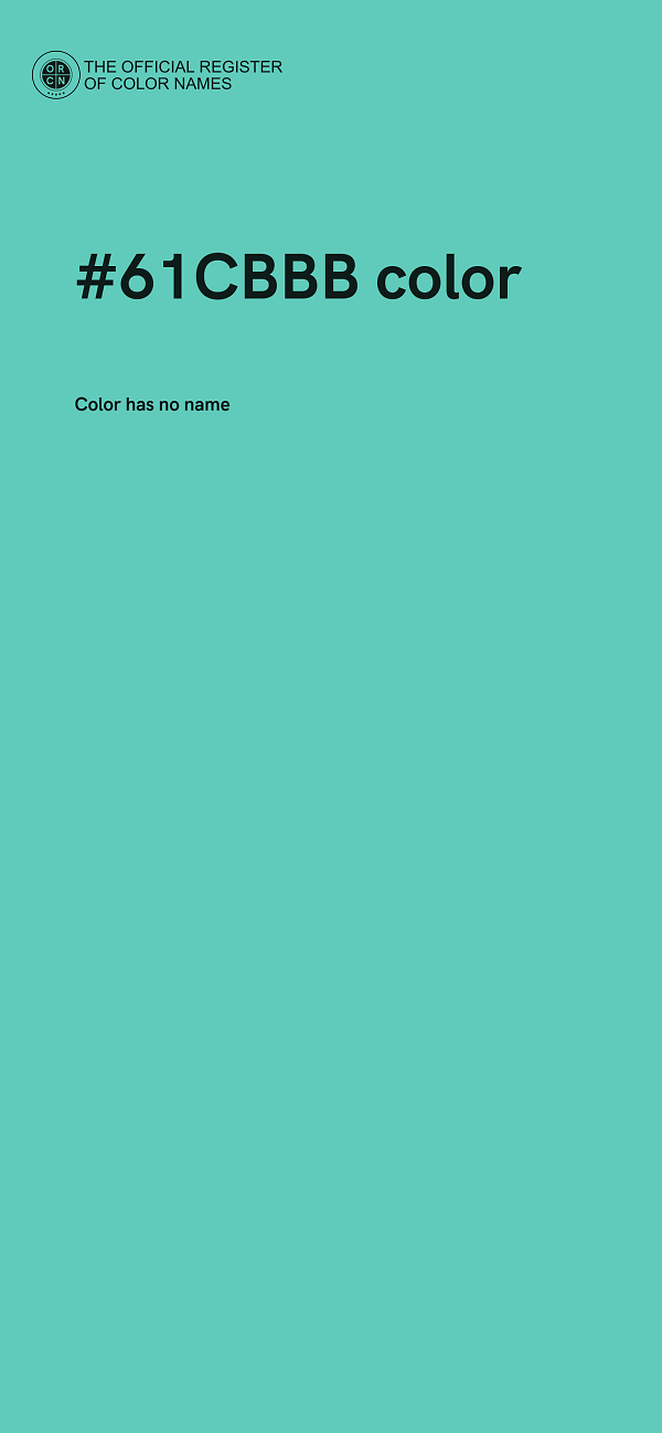 #61CBBB color image