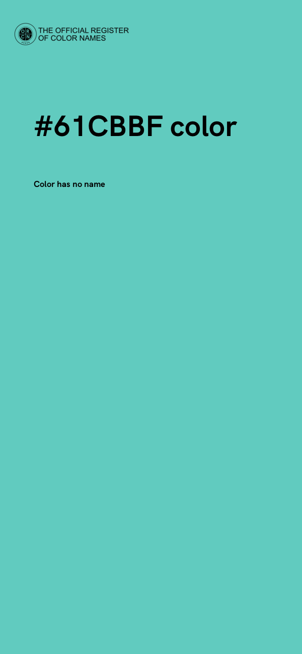 #61CBBF color image