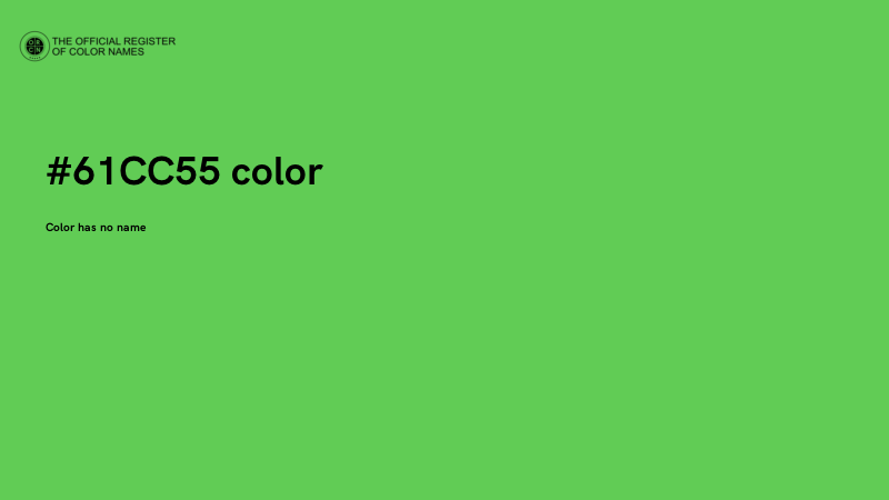 #61CC55 color image