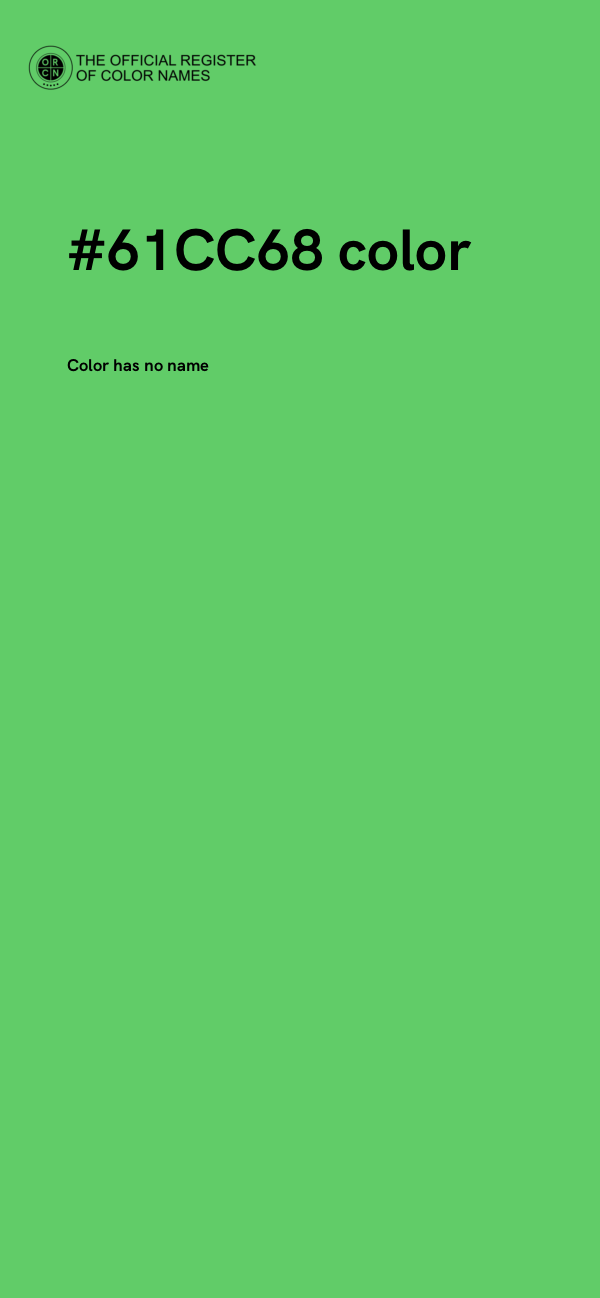 #61CC68 color image