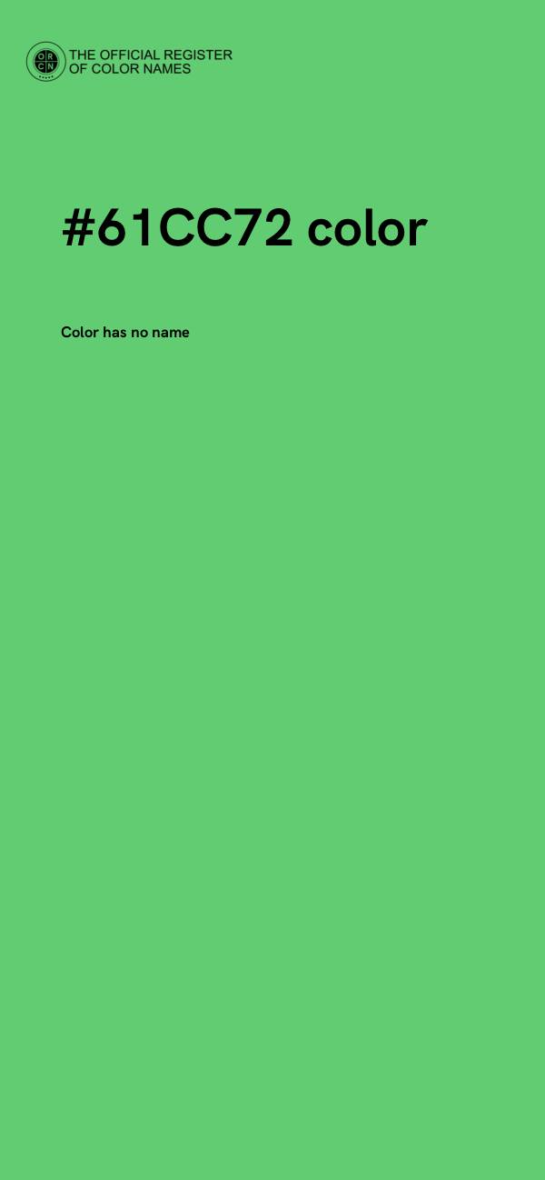 #61CC72 color image