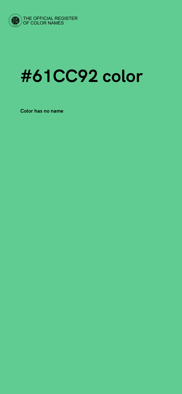 #61CC92 color image