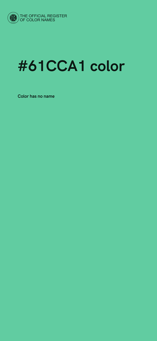 #61CCA1 color image