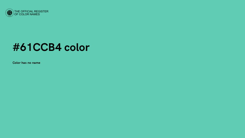 #61CCB4 color image