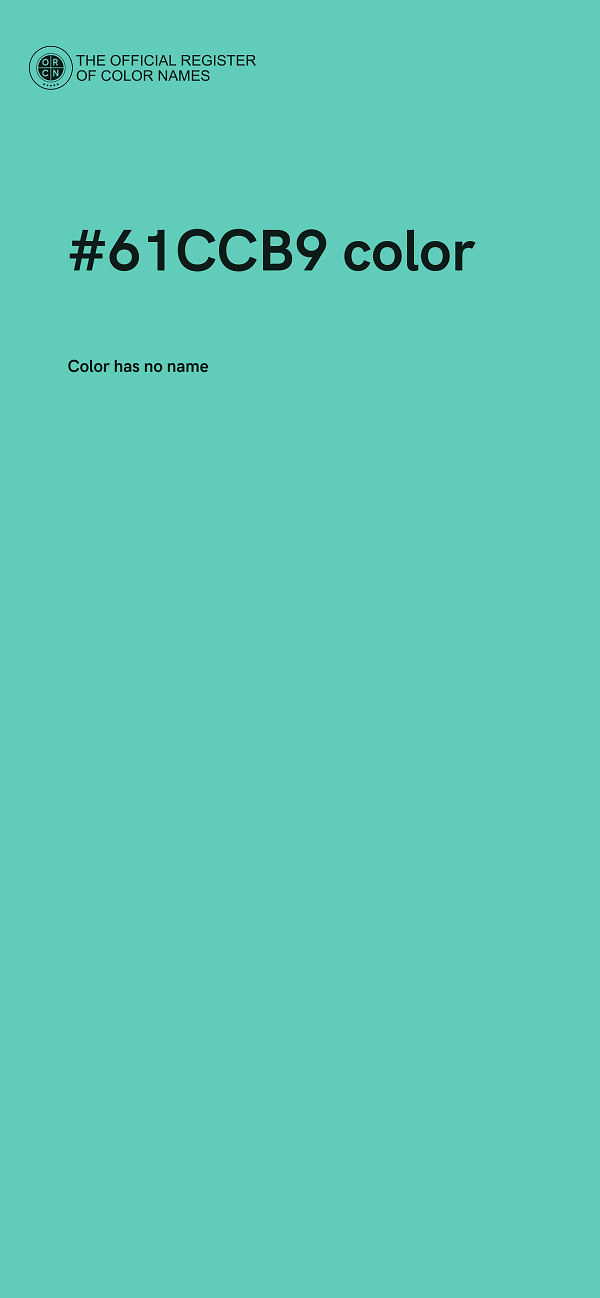 #61CCB9 color image