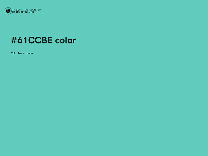 #61CCBE color image