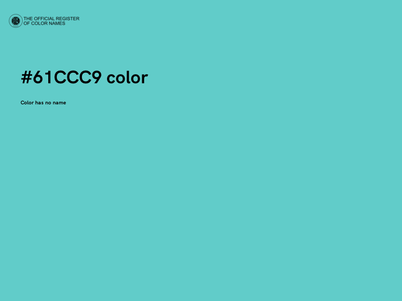 #61CCC9 color image
