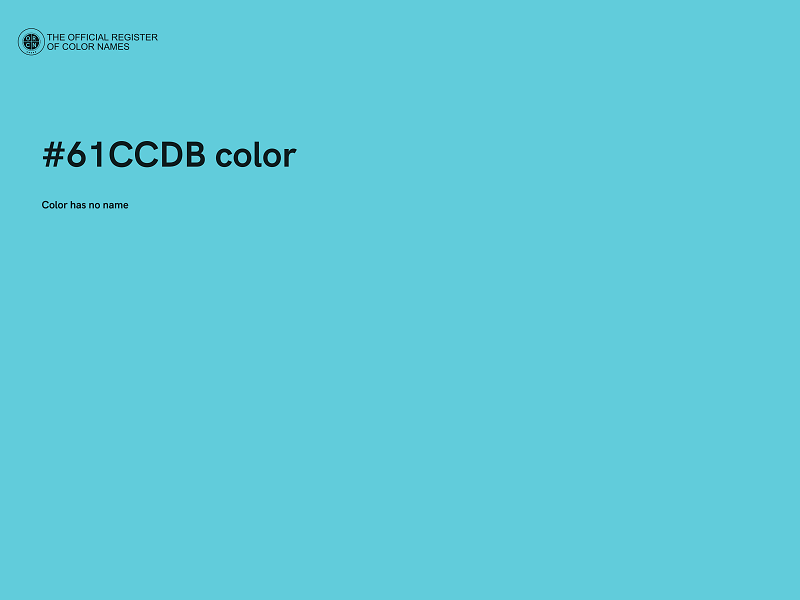 #61CCDB color image