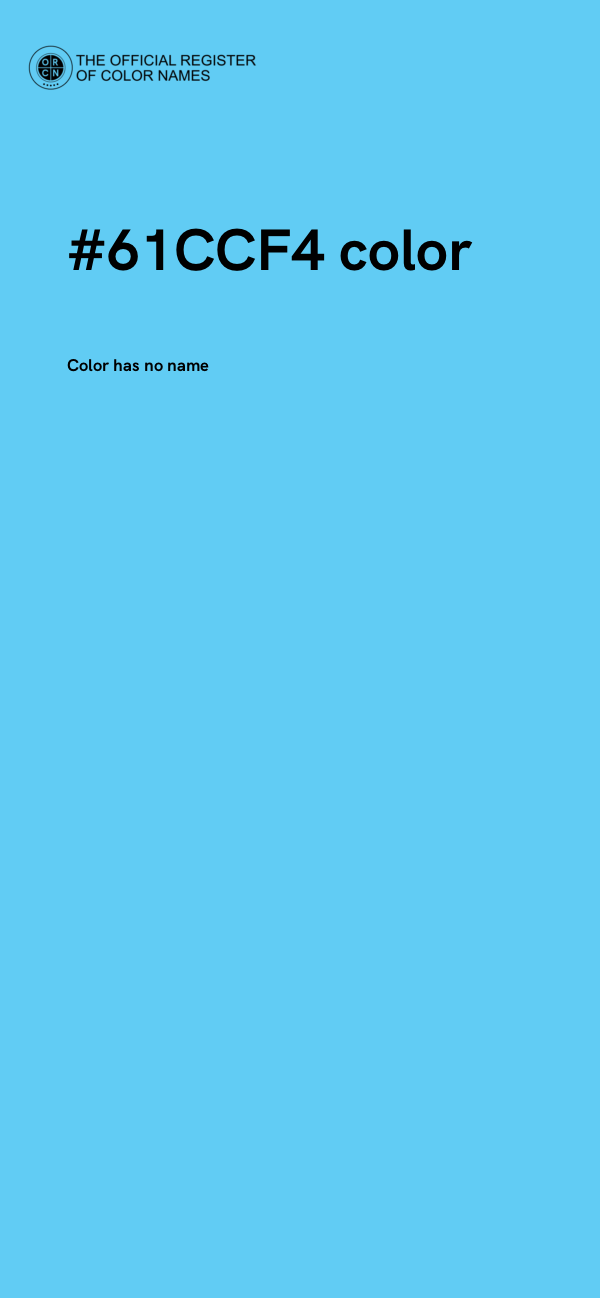 #61CCF4 color image