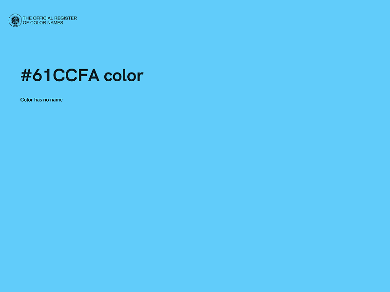 #61CCFA color image