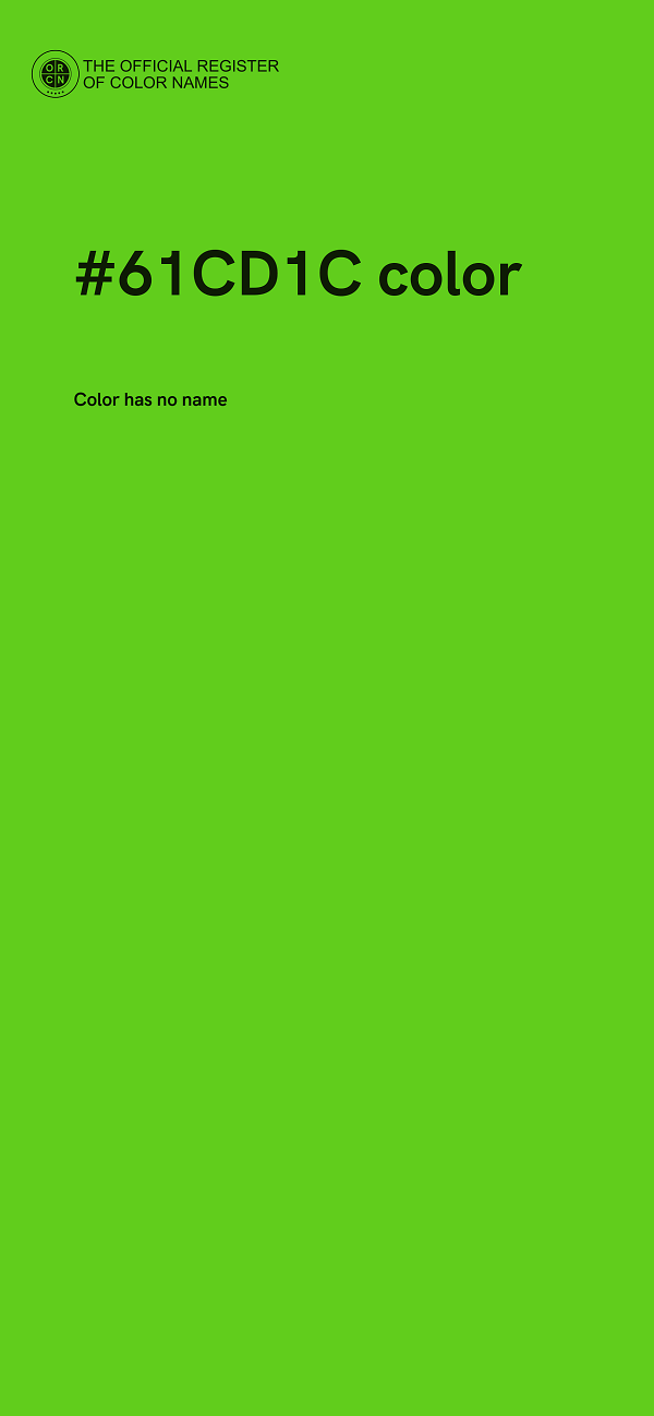 #61CD1C color image
