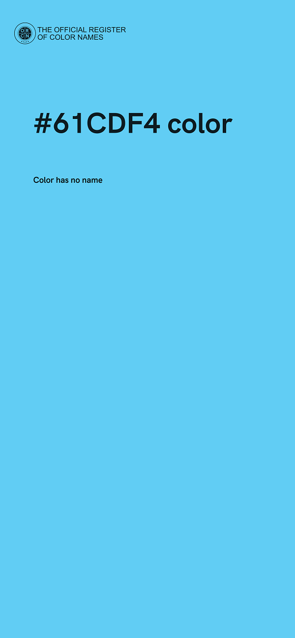 #61CDF4 color image