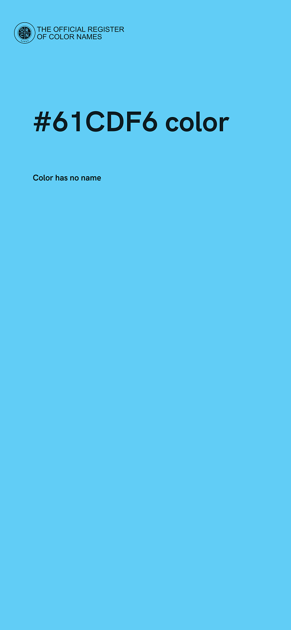 #61CDF6 color image