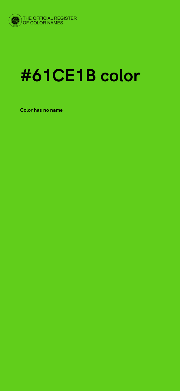 #61CE1B color image