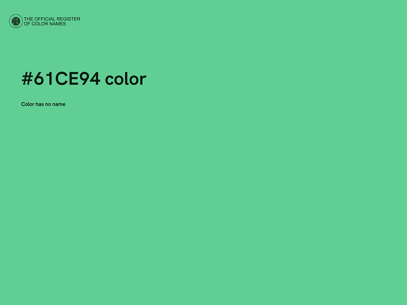 #61CE94 color image