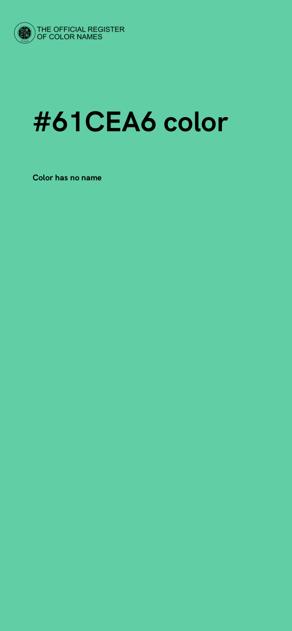 #61CEA6 color image