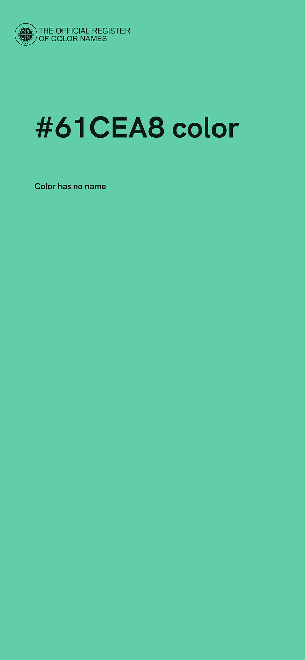 #61CEA8 color image