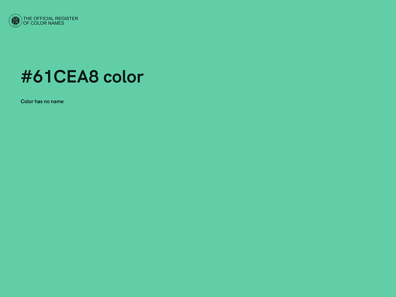 #61CEA8 color image