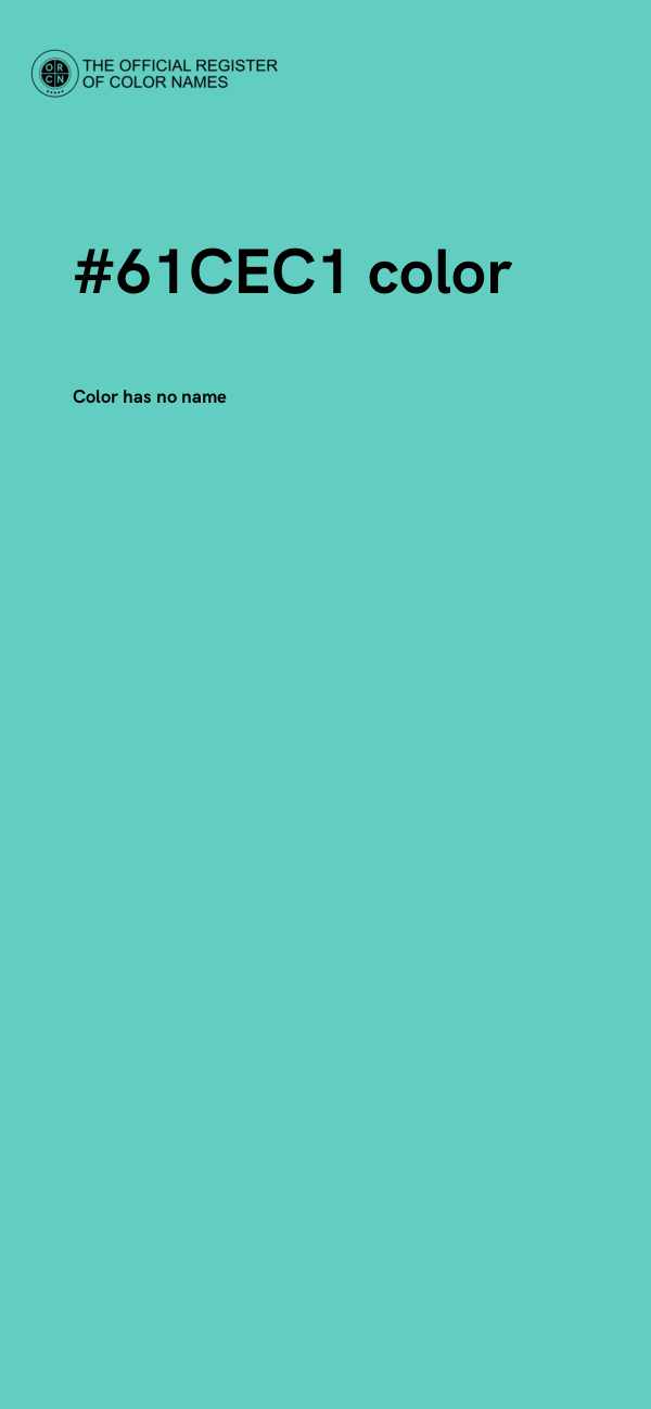 #61CEC1 color image