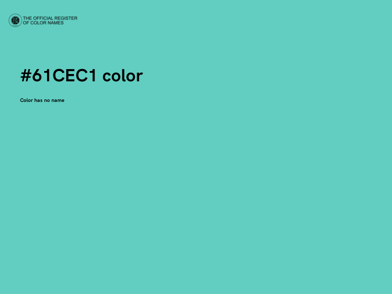 #61CEC1 color image
