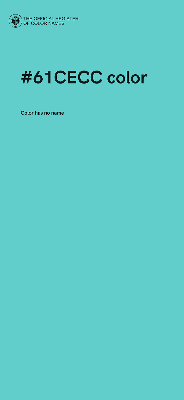 #61CECC color image