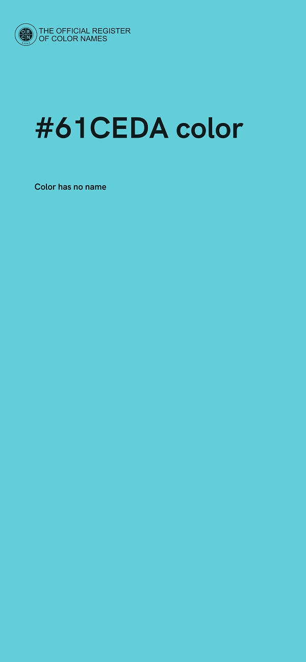 #61CEDA color image