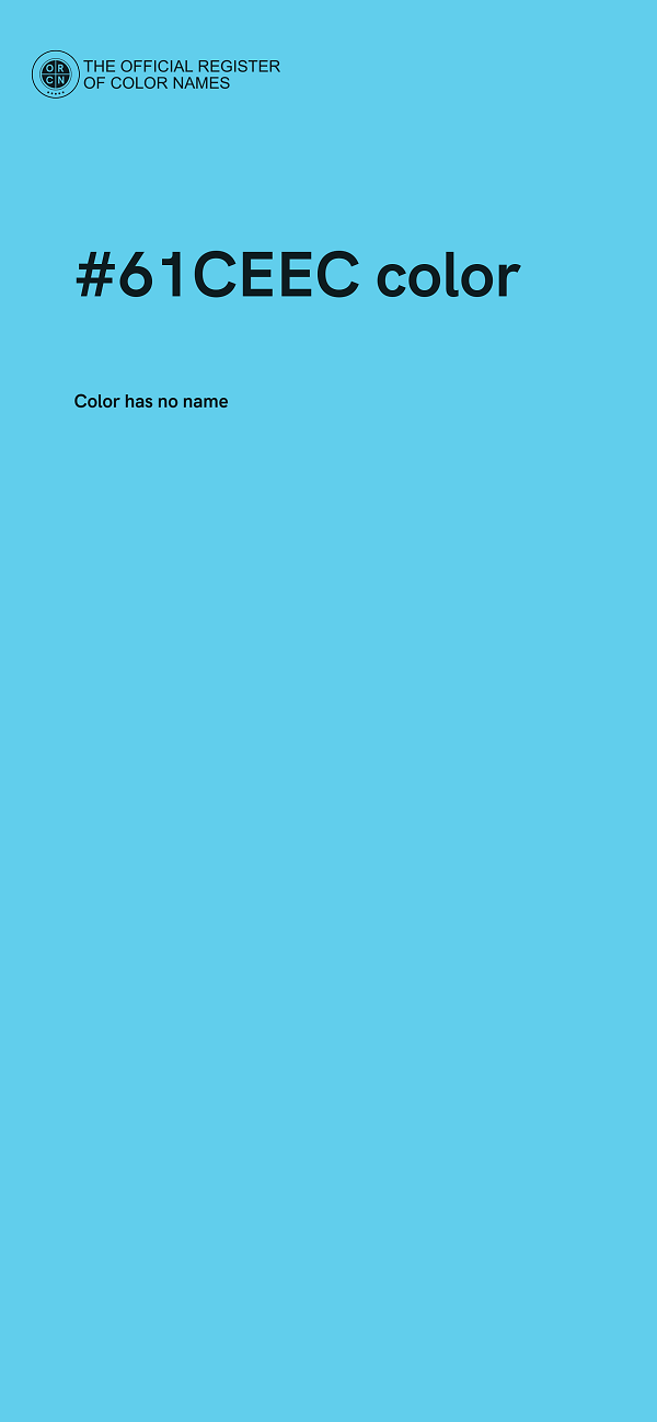 #61CEEC color image