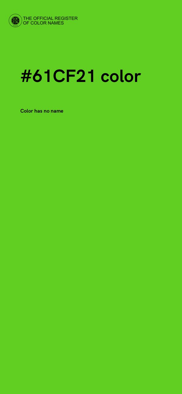 #61CF21 color image